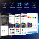 Modern RGB LED Corner Rod Standing Floor Lamp- EU, US Plug_6