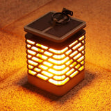 Flickering Flame Solar Powered Outdoor Garden Lantern_4