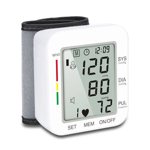 Digital Automatic Wrist Blood Pressure Monitor_0