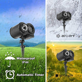 2 in 1 Christmas Holiday Projector Lights with Ocean wave Light 16 Film Options_6