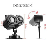 2 in 1 Christmas Holiday Projector Lights with Ocean wave Light 16 Film Options_4
