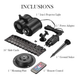 2 in 1 Christmas Holiday Projector Lights with Ocean wave Light 16 Film Options_5