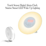 Touch Sensor Digital Alarm Clock Sunrise Sunset Simulator LED Lighting_3