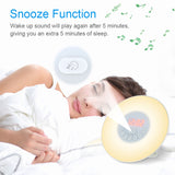 Touch Sensor Digital Alarm Clock Sunrise Sunset Simulator LED Lighting_7