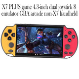 X7 PLUS Game 4.3-inch Dual Joystick 8 Emulator GBA Arcade non-X7 Handheld- USB Charging_3