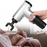 USB Rechargeable Electric Deep Muscle Tissue Massage Gun with 4 Massage Heads_8