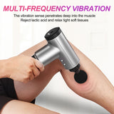 USB Rechargeable Electric Deep Muscle Tissue Massage Gun with 4 Massage Heads_5