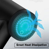 USB Rechargeable Electric Deep Muscle Tissue Massage Gun with 4 Massage Heads_12