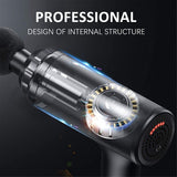 USB Rechargeable Electric Deep Muscle Tissue Massage Gun with 4 Massage Heads_1