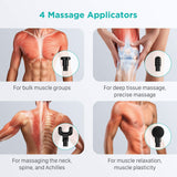 USB Rechargeable Electric Deep Muscle Tissue Massage Gun with 4 Massage Heads_2