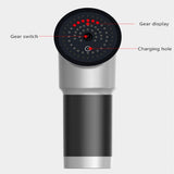 USB Rechargeable Electric Deep Muscle Tissue Massage Gun with 4 Massage Heads_3