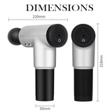 USB Rechargeable Electric Deep Muscle Tissue Massage Gun with 4 Massage Heads_6