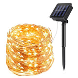 Waterproof Outdoor Solar LED Strip Mini String Lights 10M_0