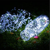 Waterproof Outdoor Solar LED Strip Mini String Lights 10M_3