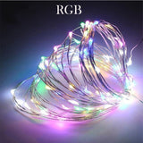 Waterproof Outdoor Solar LED Strip Mini String Lights 10M_8