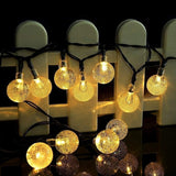 20/50 LED Solar Powered Outdoor Glass Ball Lamp_6