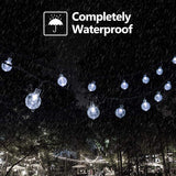 20/50 LED Solar Powered Outdoor Glass Ball Lamp_9