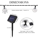 20/50 LED Solar Powered Outdoor Glass Ball Lamp_3