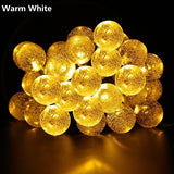 20/50 LED Solar Powered Outdoor Glass Ball Lamp_2