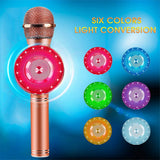 Wireless Bluetooth Microphone with Large Speaker and LED Lights- USB Charging_5