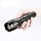 Waterproof Zoomable LED Ultra Bright Torch T6 Camping  Bicycle Flash Light- Battery Operated_1