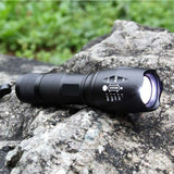 Waterproof Zoomable LED Ultra Bright Torch T6 Camping  Bicycle Flash Light- Battery Operated_2