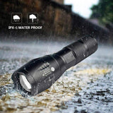Waterproof Zoomable LED Ultra Bright Torch T6 Camping  Bicycle Flash Light- Battery Operated_7