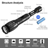 Waterproof Zoomable LED Ultra Bright Torch T6 Camping  Bicycle Flash Light- Battery Operated_4