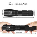 Waterproof Zoomable LED Ultra Bright Torch T6 Camping  Bicycle Flash Light- Battery Operated_5