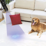 Mini LED Zoomable UV Flashlight Ultraviolet Flashlight Black Light Fake Bill and Urine Stain Detector- Battery Operated_2