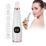 6 Nozzle Electric Vacuum Suction Blackhead Remover Pore Deep Cleaner for Face and Nose_0