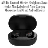Wireless Headphones Stereo Headset Mini Earbuds with Mic- USB Charging_8