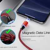 3-in-1 Fast Charging Magnetic Cable Charger for Micro USB, Type C and for Apple Devices iPhone 12 11 Pro XS Max_7