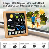 Digital Wireless Colored Weather Clock Creative Thermometer Forecast Station- USB Interface_7