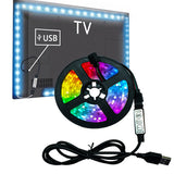5v USB Interface RGB LED Light Strip Room Light with 3 Key Controller_1