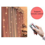 USB Powered Remote Controlled LED Light Curtain with Hook- White, Warm White, and Colorful_14