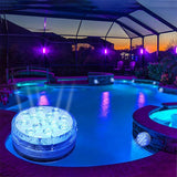 10/13 Lights Remote Controlled LED Diving Light with Magnetic Suction Cup- Battery Operated_8