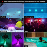 10/13 Lights Remote Controlled LED Diving Light with Magnetic Suction Cup- Battery Operated_4