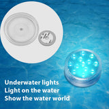 10/13 Lights Remote Controlled LED Diving Light with Magnetic Suction Cup- Battery Operated_5
