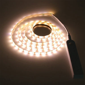 LED Waterproof Motion Sensor Light Dual Power Supply Lamp with Light Bar_0