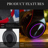 Wireless Bluetooth Rechargeable LED Sports and Gaming Headset_1