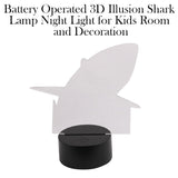 Battery Operated 3D Illusion Shark Lamp Night Light for Kids Room and Decoration_6