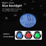 Tri-color RGB Wireless Round Self-Propelled Backlight Odometer- USB Charging_7