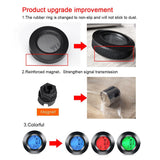 Tri-color RGB Wireless Round Self-Propelled Backlight Odometer- USB Charging_8
