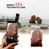 10 in 1 Kit 180 degree Fisheye Lens 0.65 Wide Angle Lens 12x Magnifying for Mobile Phones_11