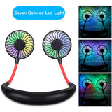 2-in-1 Hanging and Desktop Standing Adjustable USB Rechargeable Portable Neck Fan_8