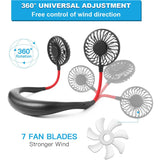 2-in-1 Hanging and Desktop Standing Adjustable USB Rechargeable Portable Neck Fan_10