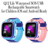 Q12 Life Waterproof SOS USB Rechargeable Smartwatch for Children iOS and Android Ready_14