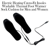 Electric Heating Cut-to-Fit Insoles Washable Thermal Foot Warmer Sock Cushion for Men and Women_11