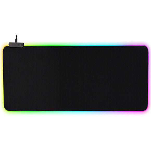 RGB LED Non-Slip Luminous Mouse Pad for Gaming PC Keyboard Cover Base Computer Mat_0